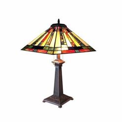 Tiffany-style 2 Light Mission Table Lamp 16" Shade