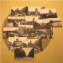 Early 1900's Edwardian, London England Sepia Grand Tour Postcards