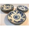 Image 1 : 19thc T Furnival & Sons English Flow Blue Bombay Plates