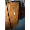 Image 1 : Modern oak four drawer filing cabinet for legal or letter size