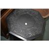 Image 2 : Octagonal antique Oriental hand carved occasional table with ebonized finish