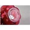Image 2 : Selection of vintage cranberry glass including 7" high Fenton with draped design and ruffled top, Fe
