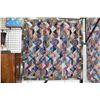 Image 1 : Quality modern wool area carpet with overall geometric design in jewel tone of blue, teal, lilac, sa
