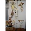 Image 1 : Selection of vintage art dolls and a basket filled with collectible bears and animals