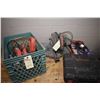Image 1 : Selection of power tools including mitre saw, King Canada circular saw, Black & Decker jig saw, King