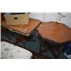 Image 1 : Two antique occasional tables including one Eastlake style center pedestal and one with fretwork cro