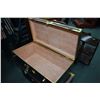 Image 2 : Two modern metal suitcase steamer trunks