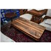 Image 1 : Two antique occasional tables including exotic wood coffee table with bobbin supports and a tilt top