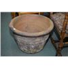 Image 1 : Two terracotta planters, 21" and 24" in diameter
