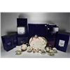 Image 1 : Selection of new in box Franz Porcelain " Dragon Fly" including teapot, cream, lidded sugar, sugar s