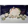 Image 2 : Selection of new in box Franz Porcelain " Dragon Fly" including teapot, cream, lidded sugar, sugar s
