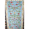 Image 2 : As new, 100% wool area carpet in appliquéd quilt design with flowers, multiple borders, birds with p