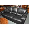 Image 2 : Two piece leather/bonded leather living room suite including full sized sofa and matching loveseat