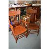 Image 1 : Pair of matching press back arm chairs