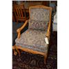 Image 1 : Pair of French 18th century style tapestry upholstered armchairs
