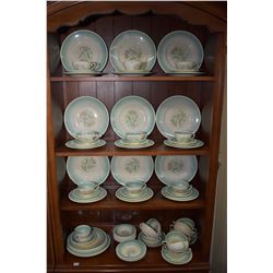 Selection of Susie Cooper Production "Dresden Spray" dinner ware including settings for nine of dinn