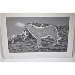 Three unframed signed limited edition prints including "High Arctic Voice" pencil signed by artist R