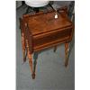 Image 1 : Mid 20th century walnut portable knitting/sewing caddy