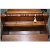 Image 2 : Mid 20th century walnut portable knitting/sewing caddy