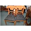 Image 2 : Ten matching biedermeier "antique" style dining chairs with burled back and carved laurel wreath and