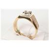 Image 2 : Gent's 10kt yellow gold ring set with small accent diamond