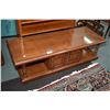 Image 1 : Maple coffee table with pillar design and storage and six hexagonal side table with storage plus a w