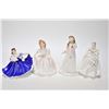 Image 1 : Three Royal Doulton figurines including 5 1/2" Flowers for Mother HN3454, Amanda HN2996, Elaine HN32