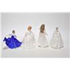 Image 2 : Three Royal Doulton figurines including 5 1/2" Flowers for Mother HN3454, Amanda HN2996, Elaine HN32