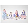 Image 1 : Four Royal Doulton figurines including 5" Wendy HN2109, Dinky Doo HN1678, Mary had a little lamb HN2