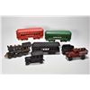 Image 1 : Selection of cast toys including train with rail cars and two automobiles