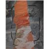 Image 1 : Framed abstract acrylic on paper painting signed Sky Jones 1988, 25" X 19"