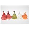 Image 2 : Five small Royal Doulton figurines including 4 1/2" Emma HN3208, Buttercup HN3268, Autumn Breezes HN