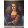 Image 1 : Gilt framed picture of a serene young woman by Davinci. Not available for shipping. Local bidders on