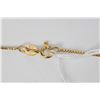 Image 2 : 14kt yellow gold 18" box chain and a 10kt yellow gold "Faith, Hope and Charity" pendant/charm