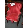 Image 2 : Two parlour chairs including an antique channel back with cabriole support, framed has been repair a