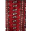 Image 2 : Heavy 100% wool runner with deep red background highlights of cream, copper and black etc. in as new