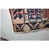 Image 3 : Hamdan 100% Iranian wool carpet with center medallion with red/blue background and shades of pink, b