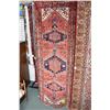 Image 1 : Iranian 100% wool hand made Zanjan area carpet with triple medallion with red background and shades 