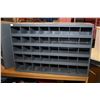 Image 2 : Two metal bench top hardware organizers and some contents