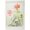 Image 1 : Two watercolour floral still-lifes including geraniums and daffodils both by artist F. Kennedy Canti