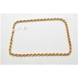 18kt yellow gold Birks 18" twisted neck chain