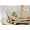 Image 2 : Selection of Belleek china including six teacups and saucers, five side plates, open sugar and cream
