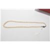 Image 1 : Single strand of Japanese Akoya pearls 18" in length with German .835 silver clasp. Retail replaceme