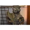 Image 2 : Two piece Dickensian cement statue of a girl 45" including base