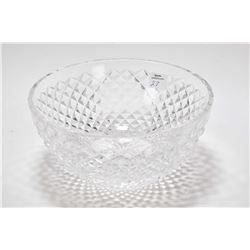 Signed Waterford crystal bowl 8" in diameter