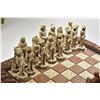 Image 2 : Large resin chess board with two drawers representing the Spanish Conquest of the Aztec empire with 