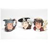 Image 1 : Three large Royal Doulton character jugs including Beethoven, Long John Silver and Rip Vanwinkle