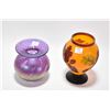 Image 1 : Two pieces of art glass including signed Art Vargas 5 1/2" vase and a cameo glass vase