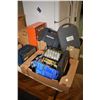 Image 1 : Selection of hand and power tools including soldering iron and sander plus a large selection of hard