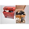 Image 2 : Two vintage shoe shine kits including Ronson Roto Shine Magnetic electric buffer etc.